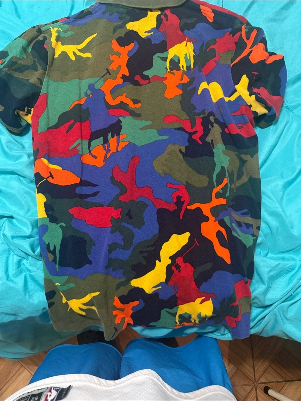 Ralph Lauren Multicolor Polo with Bright Camo Riders